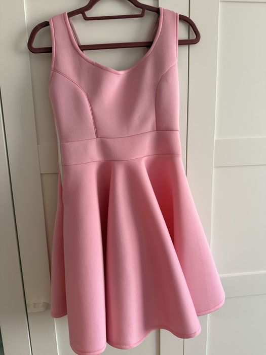 Дамска ефектна рокля с панделка