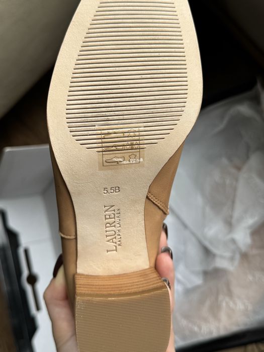 Дамски боти Lauren Ralph Lauren Wendey – естествена кожа, размер 36