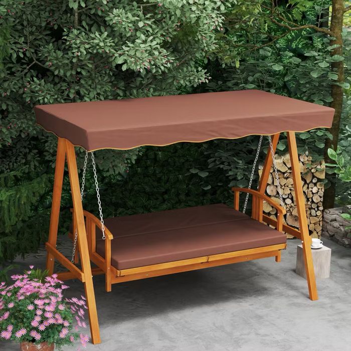 Люлееща се пейка 2в1, холивудска люлка Outsunny