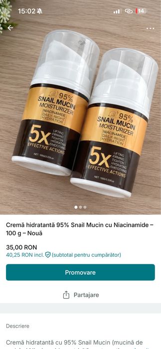 Donez / vand crema de fata femei