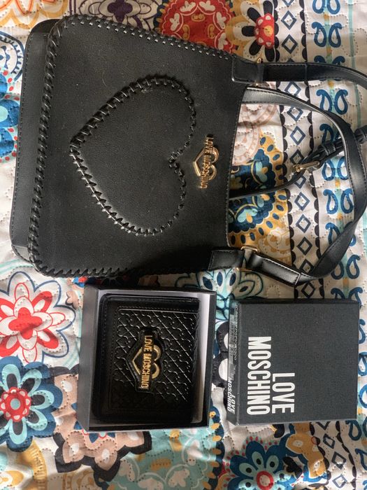 Poseta geanta si portofel Love Mosquino noi nefolosite la cutie