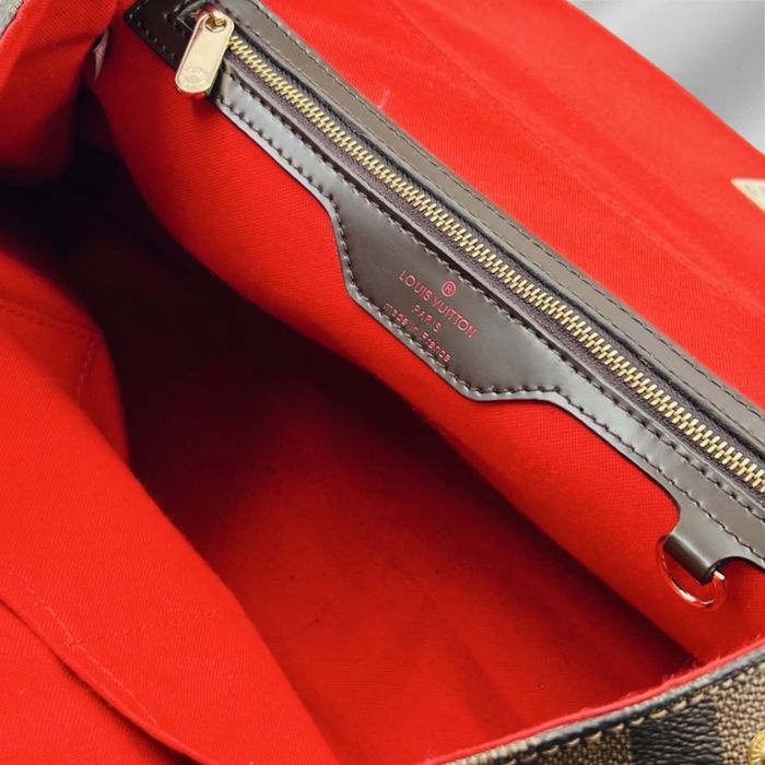 Louis Vuitton Damier Bergamo MM Handbag Brown DamierEbene Дамска чанта