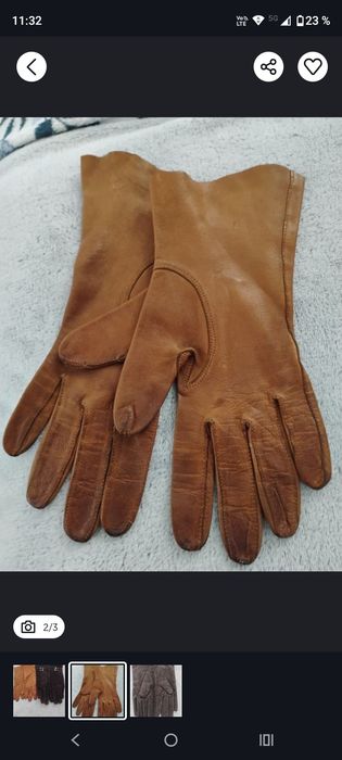 Mănuși dama din piele. 2 perechi