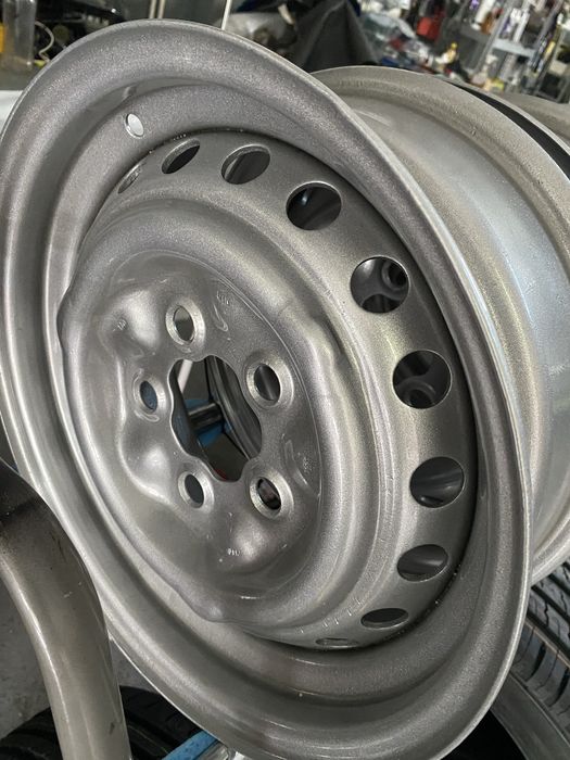 Jante 14 roti VW Transporter T1 T2 T3, jante Oe anv Noi 185HR14 white wall