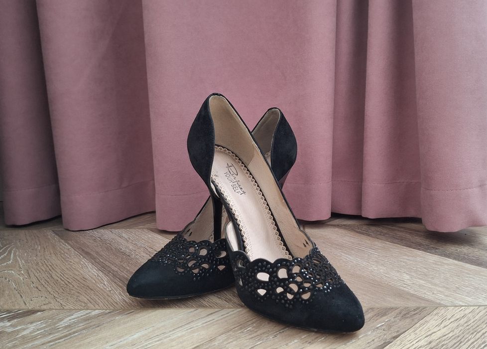 Туфли лодочка велюр, Respect, размер 37