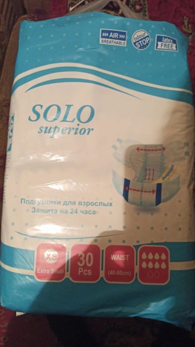 Памперсы Seni s  и Solo xs