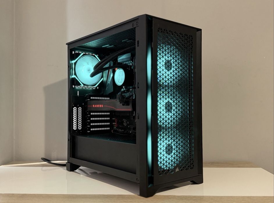 Геймьрски компютьр Ryzen 5 5600х, RX5700XT, 32GB, водно охлаждане