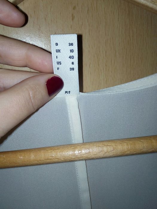 Bluză damā Esprit Bej transparentă /36