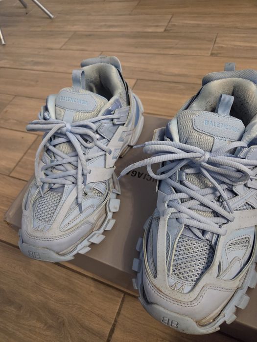 Balenciaga track baby blue reflective