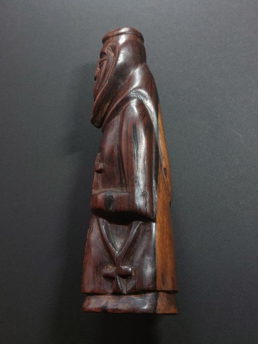 Statuetă lemn călugăr cappucin