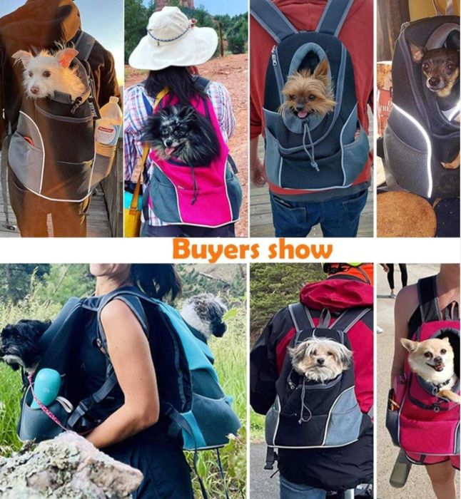 Раница за домашни любимци Jormftte, оранжева, размер M