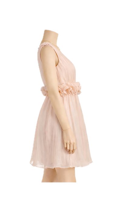 rochie eleganta scurta bufanta florala de ocazii