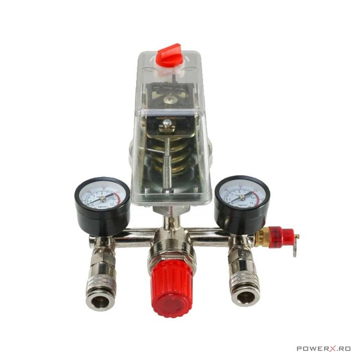 Presostat universal pentru compresor trifazic, 380V, 400V 8-12 bari,