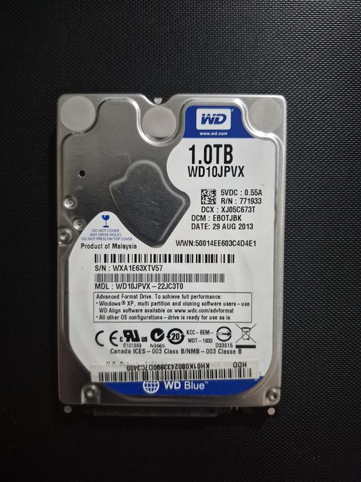 Hdd sata 2.5 1tb