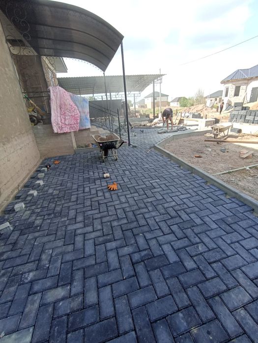 Укладка брусчатки