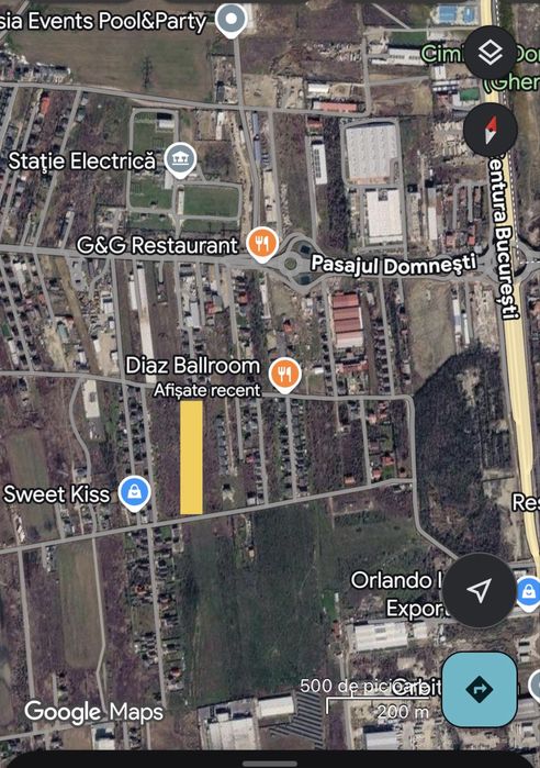 Teren intravilan  Domnesti/Clinceni
