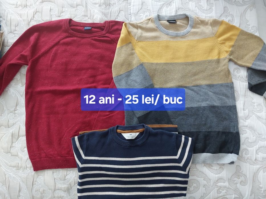 Pulovere băieți 12 și 13 ani