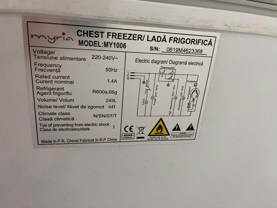 Lada frigorifica Myria 250L