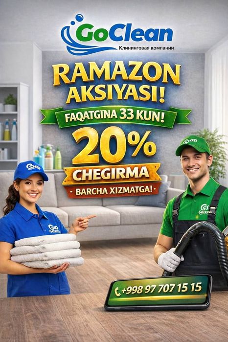 Professional Tozalash xizmatlari