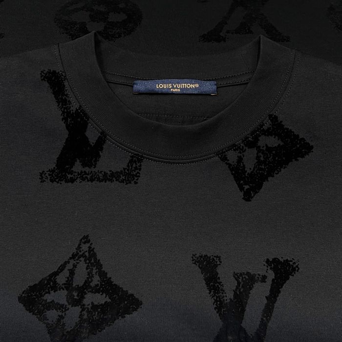 Tricou Louis Vuitton Black Velvet Logo