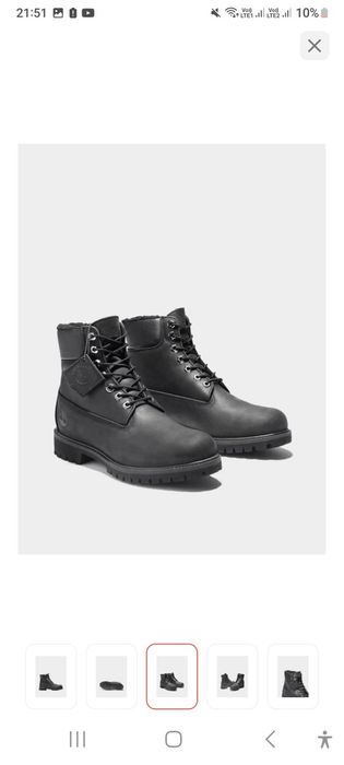 Ботинки Timberland черные 45 размер