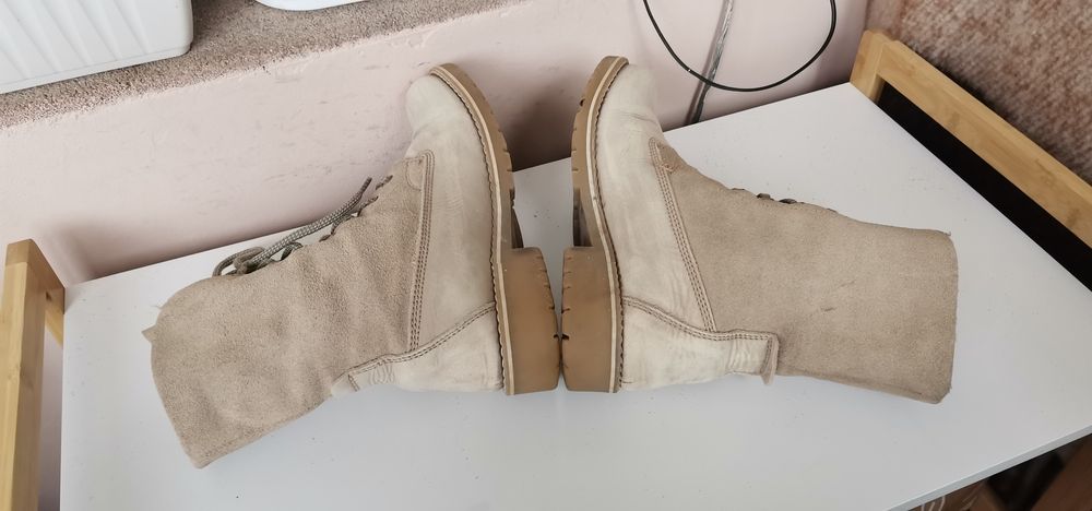 Ботуши Tamaris 39 Естествена кожа и велур