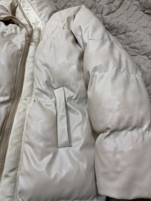 Продам кожаный зимний пуховик