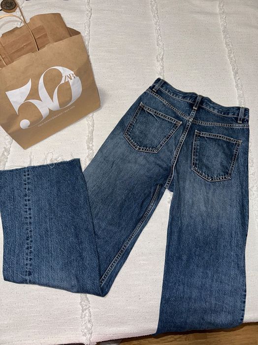 Дънки Zara 34 висока талия