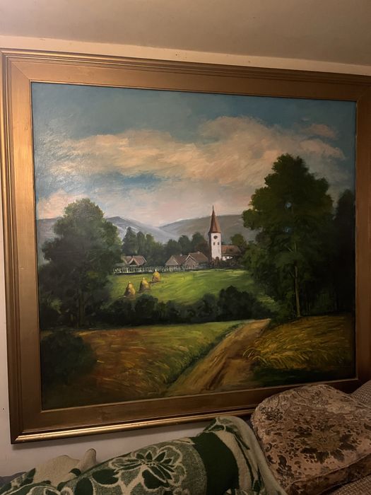 Tablouri pictate manual acrilice pe suport lemnos