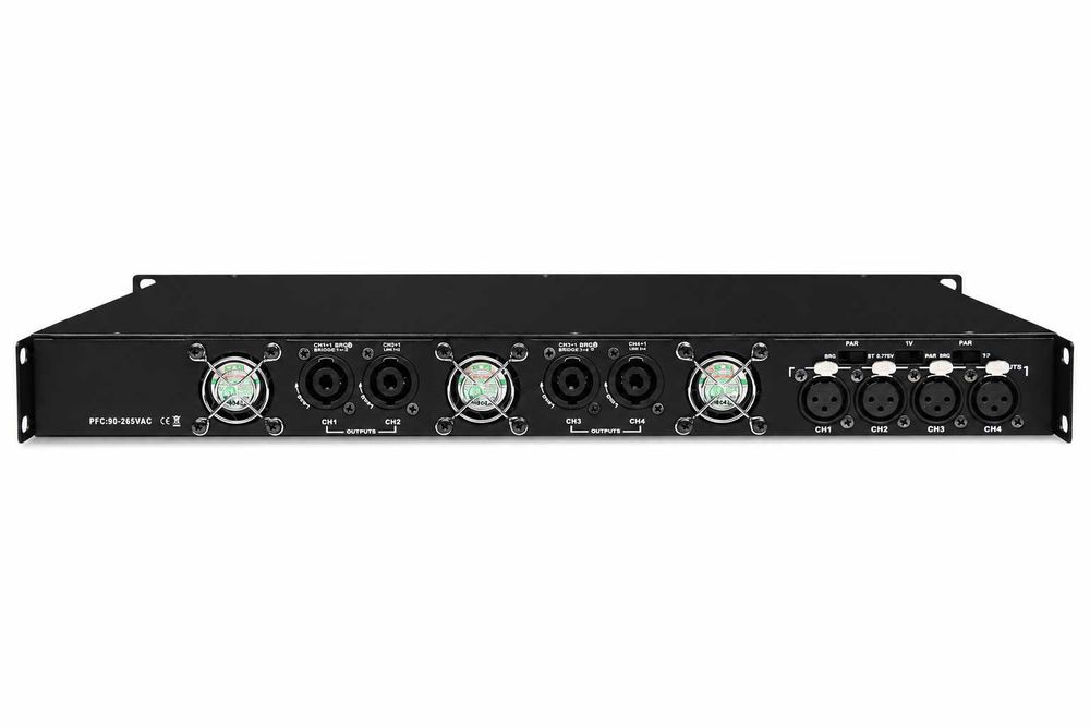 Profesional Amplificator DN-4100 4 canale (4 x 1500W 4 Ω, 4 x 1000 W 8 Ω) clasa D 1U - NOU
