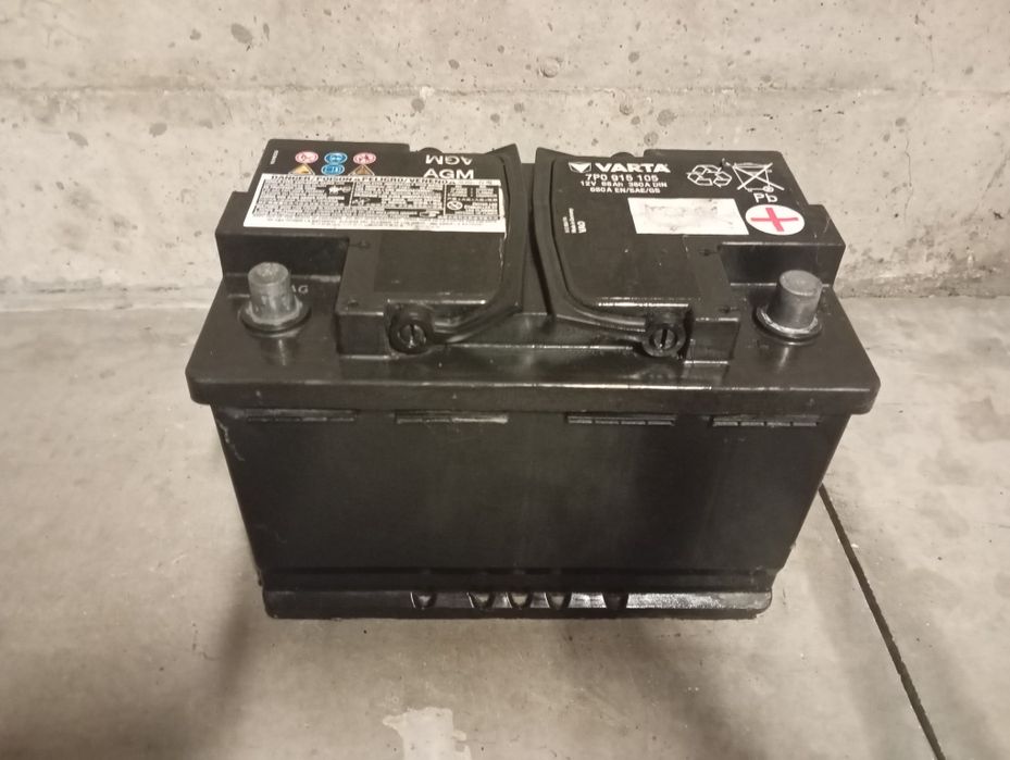 Baterie auto Volkswagen 70 amperi Agm Start Stop import Germania stare perfecta
