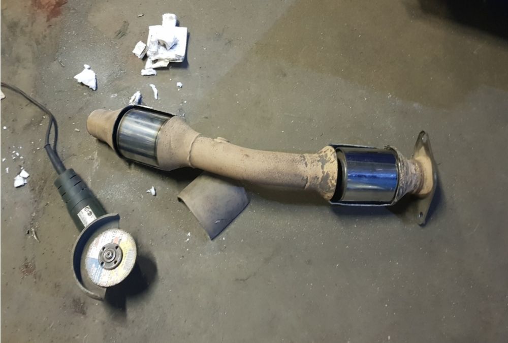 Пламегаситель коллекторный ( на место удаленного катализатора)