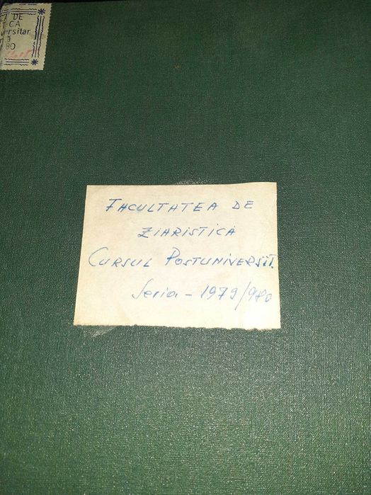 Academia Stefan Gheorghiu cataloage "Ziaristica" 1979/80 și 1981/82