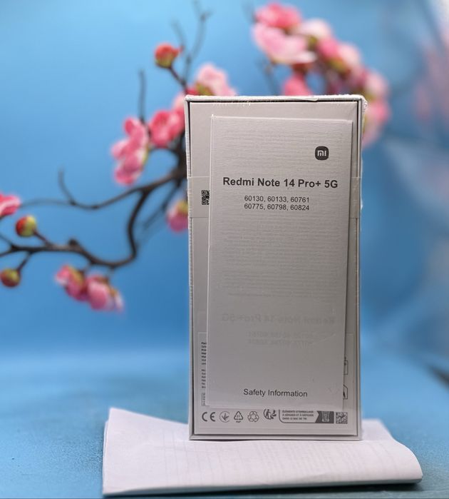 НОВ!!! Xiaomi Redmi Note 14 Pro+, 12GB RAM, 512GB, 5G, Midnight Black