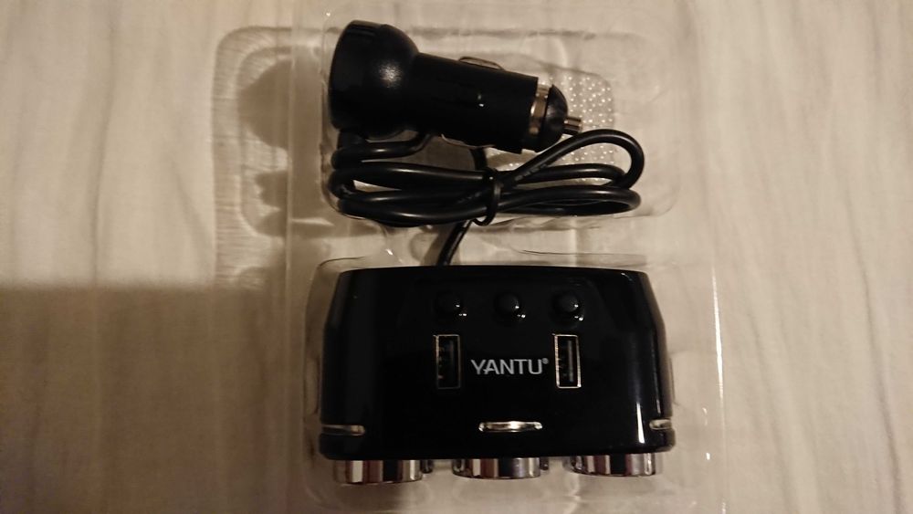 Зарядно за кола | Захранване за кола 2x 5V USB | 3x 12V