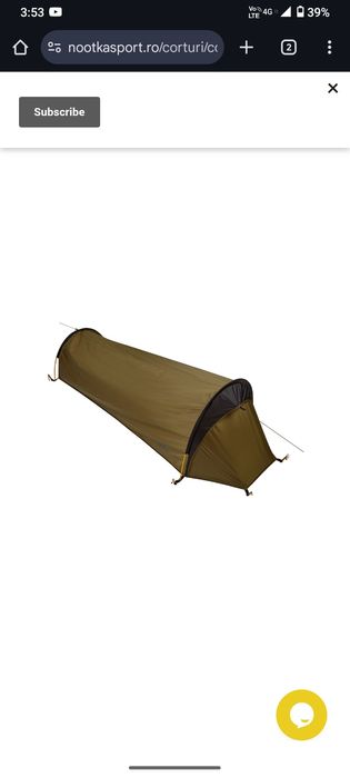 Cort ultraușor 1kg trekmates