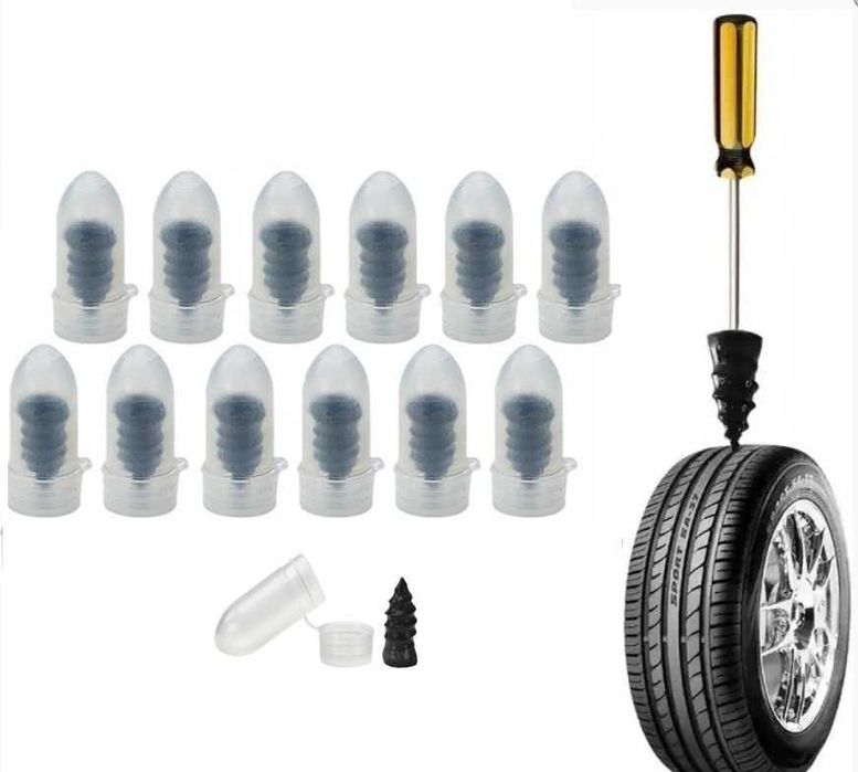 Винтове за вулканизация, комплект за лепене на гуми, 12 бр.