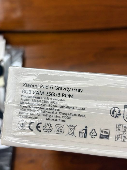 Xiaomi PAD 6  8/256GB Korobka dokument bor!