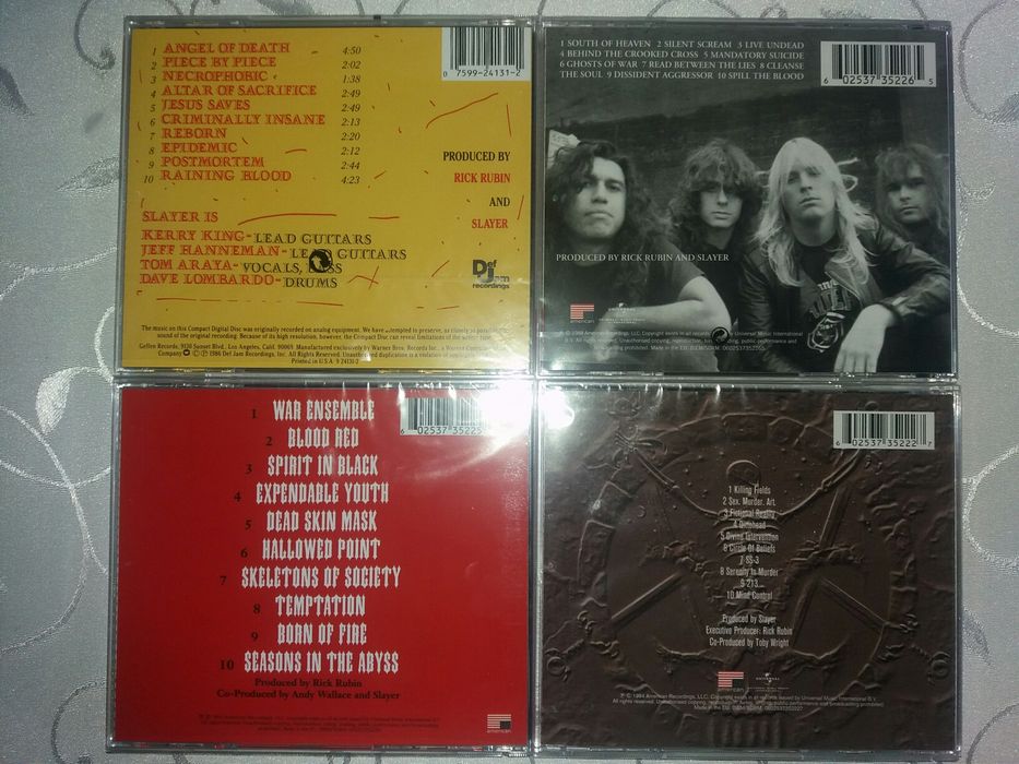 Оригинални дискове Sepultura, Metallica, Slayer, Pantera