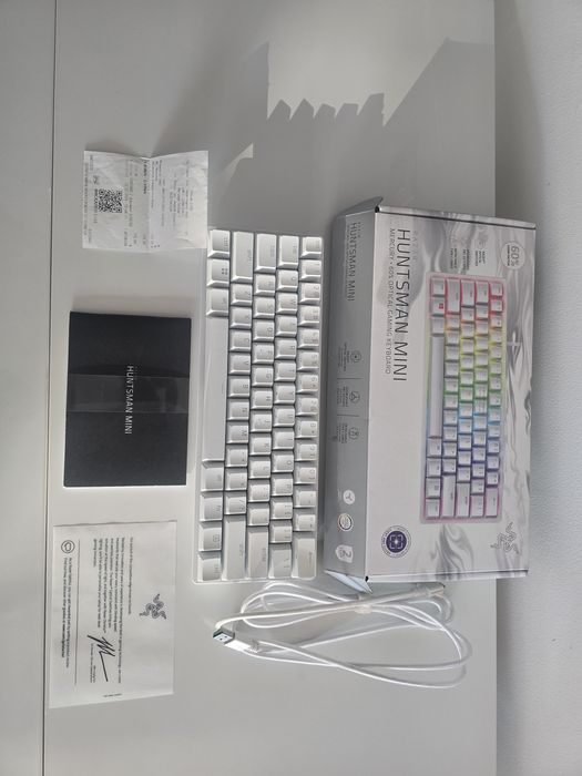 Клавиатура Razer Keyboard Razer Huntsman Mini - Mercury Edition - 60% Optical