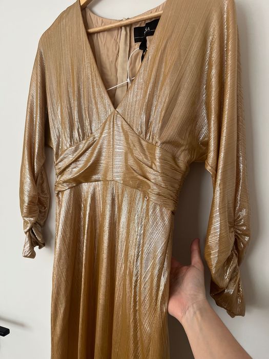 Rochie aurie Nissa marimea M