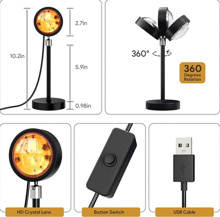 Lampa, lumina ambientală RGB, USB LED NEON