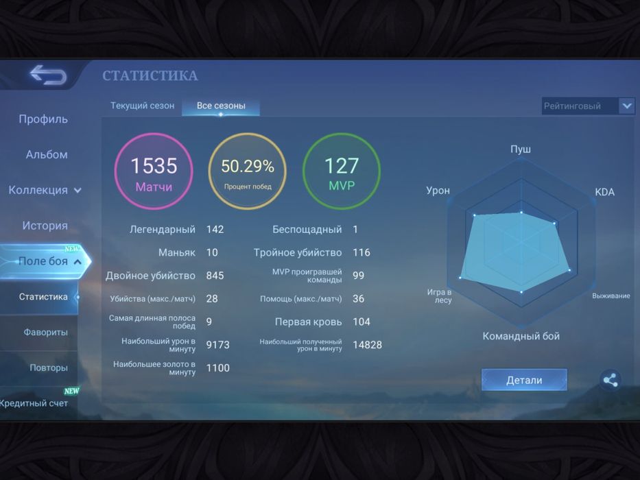 аккаунт mobile legends