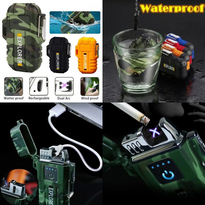 запалка ветроустойчива Explorer водоустойчива без пламък импулсна