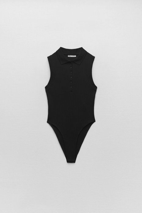 Памучно рипсено боди Zara, S/M