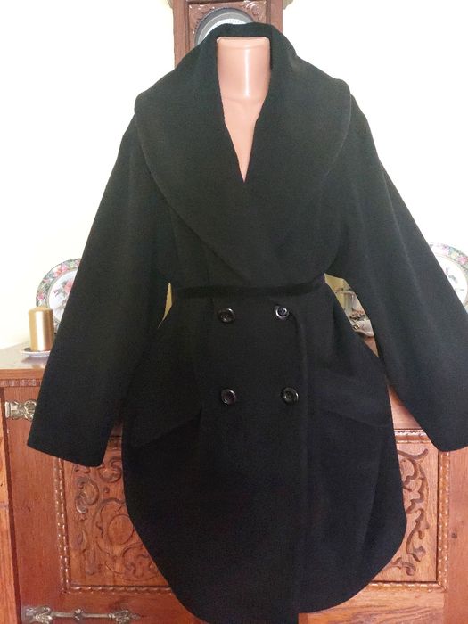 Redus! Mantou nou cu guler sal mare minunat, de primavara, din lana si cașmir