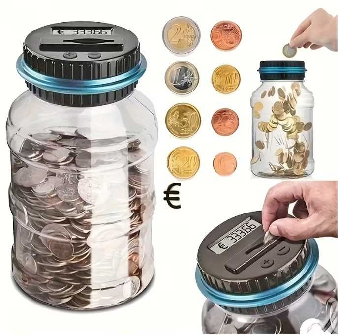НОВО! Смарт Касичка с LCD Брояч за Евро монети – Идеалният Подарък!