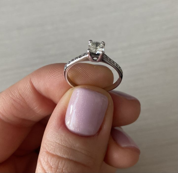 Inel de logodna Firesq cu diamante naturale de 0,42 carate