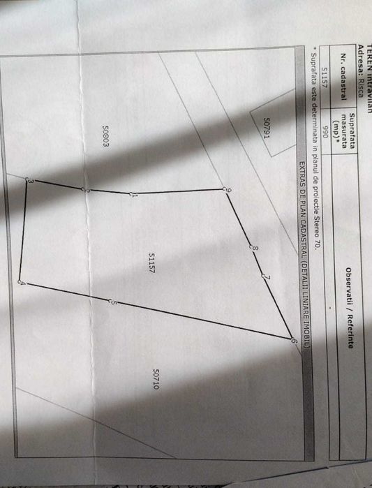 Teren intravilan 990 mp la munte, Rasca/ Apuseni / Cluj, investitie