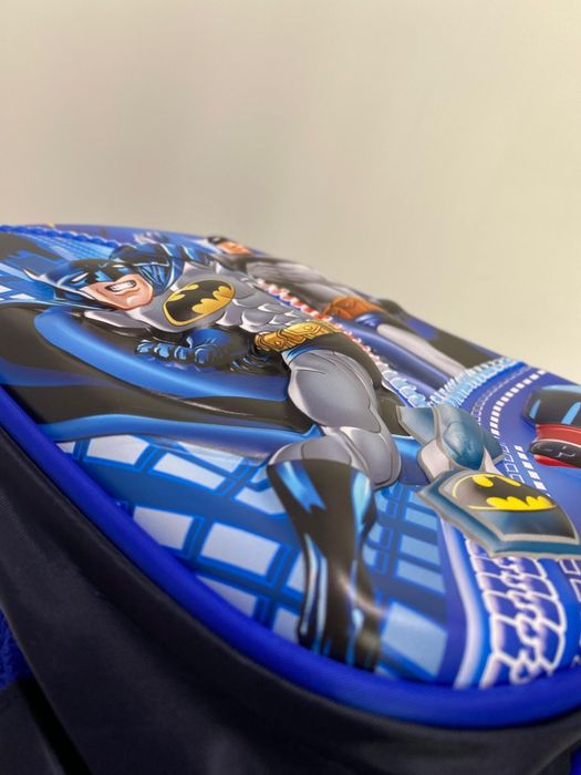Ghiozdan pentru copii cu Batman, model 3D, rezistent